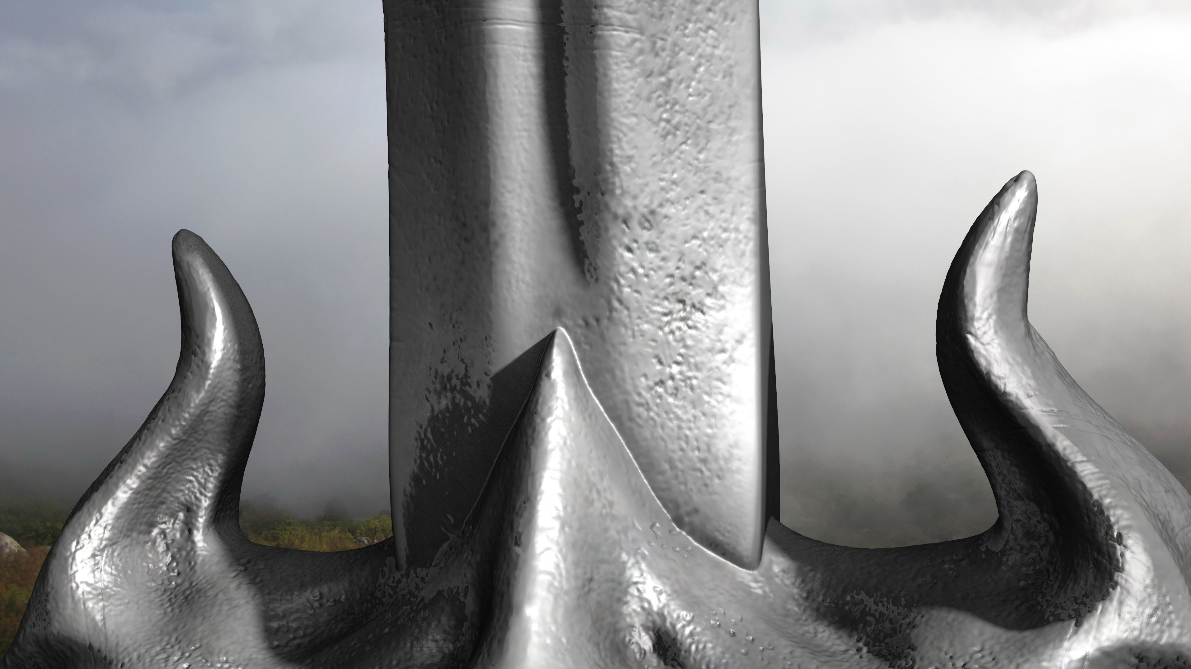 Sword human body 3D model_35