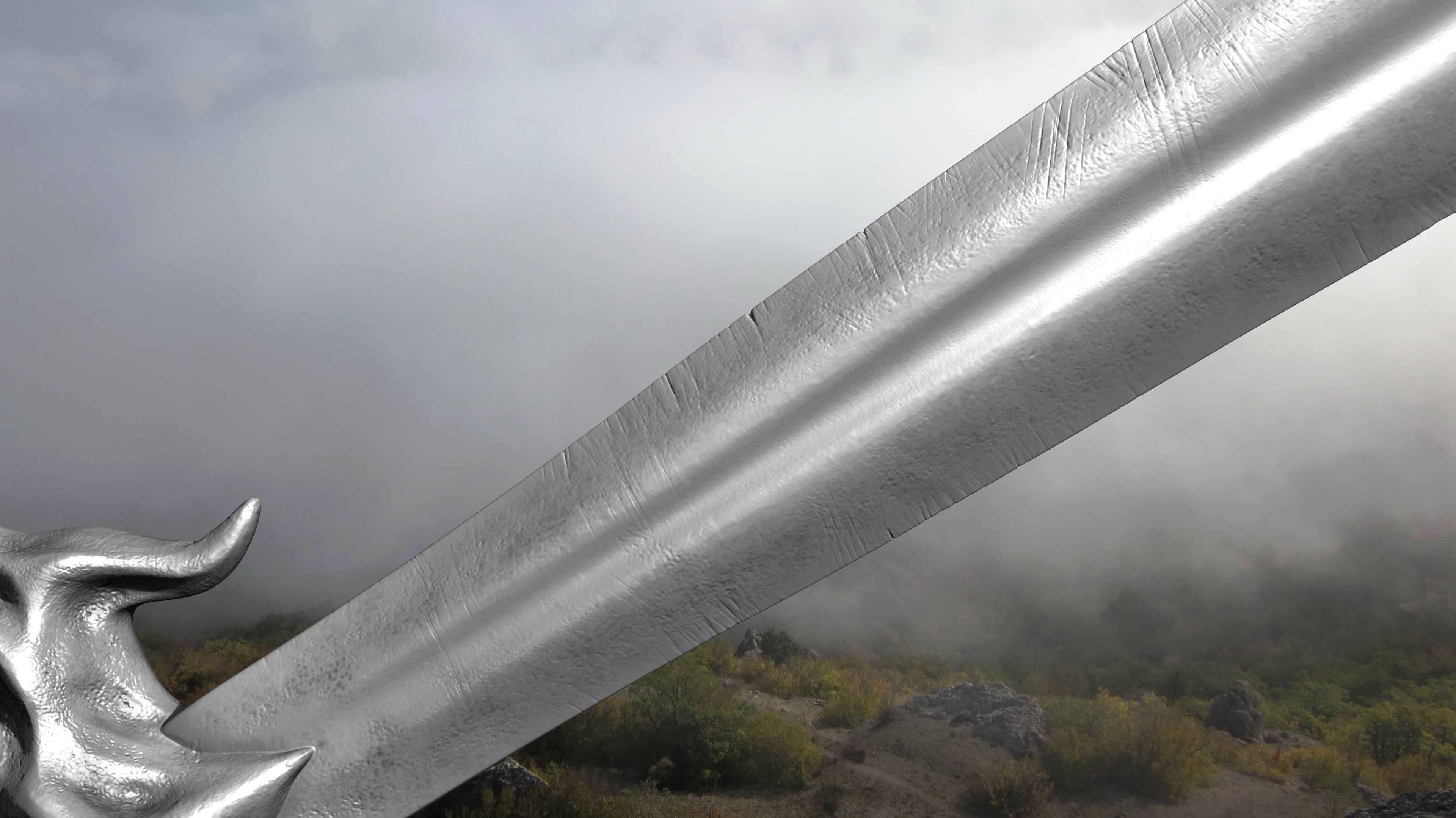 Sword human body 3D model_53