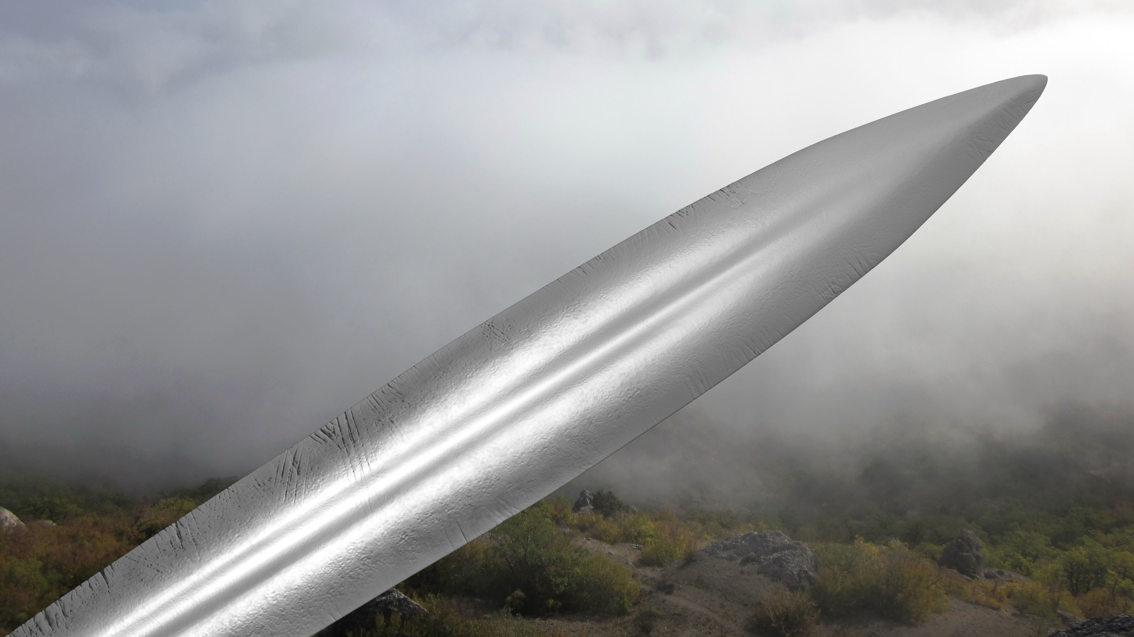 Sword human body 3D model_39