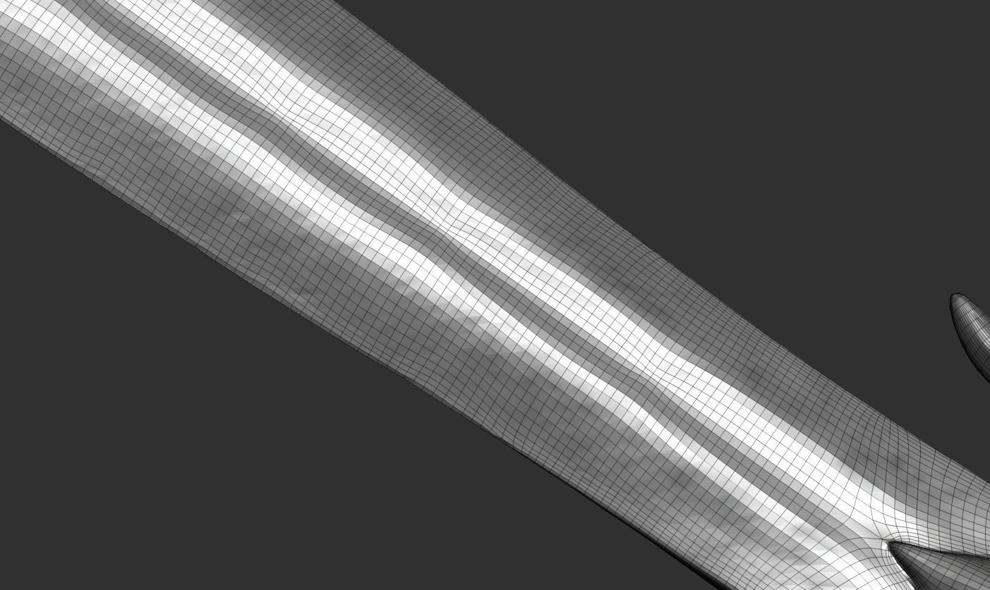 Sword human body 3D model_76