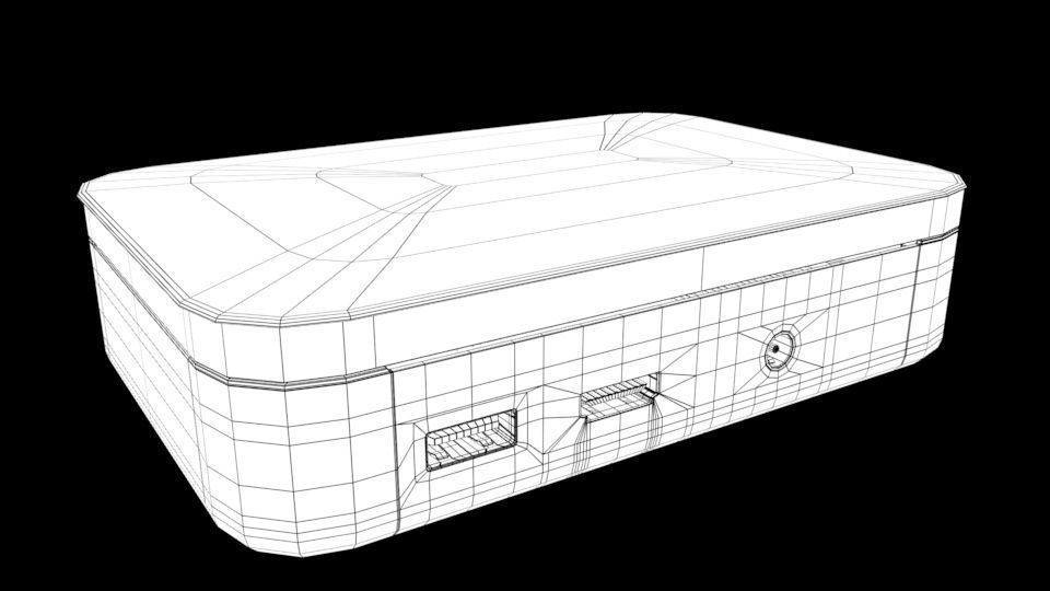 TV player 3D model_3