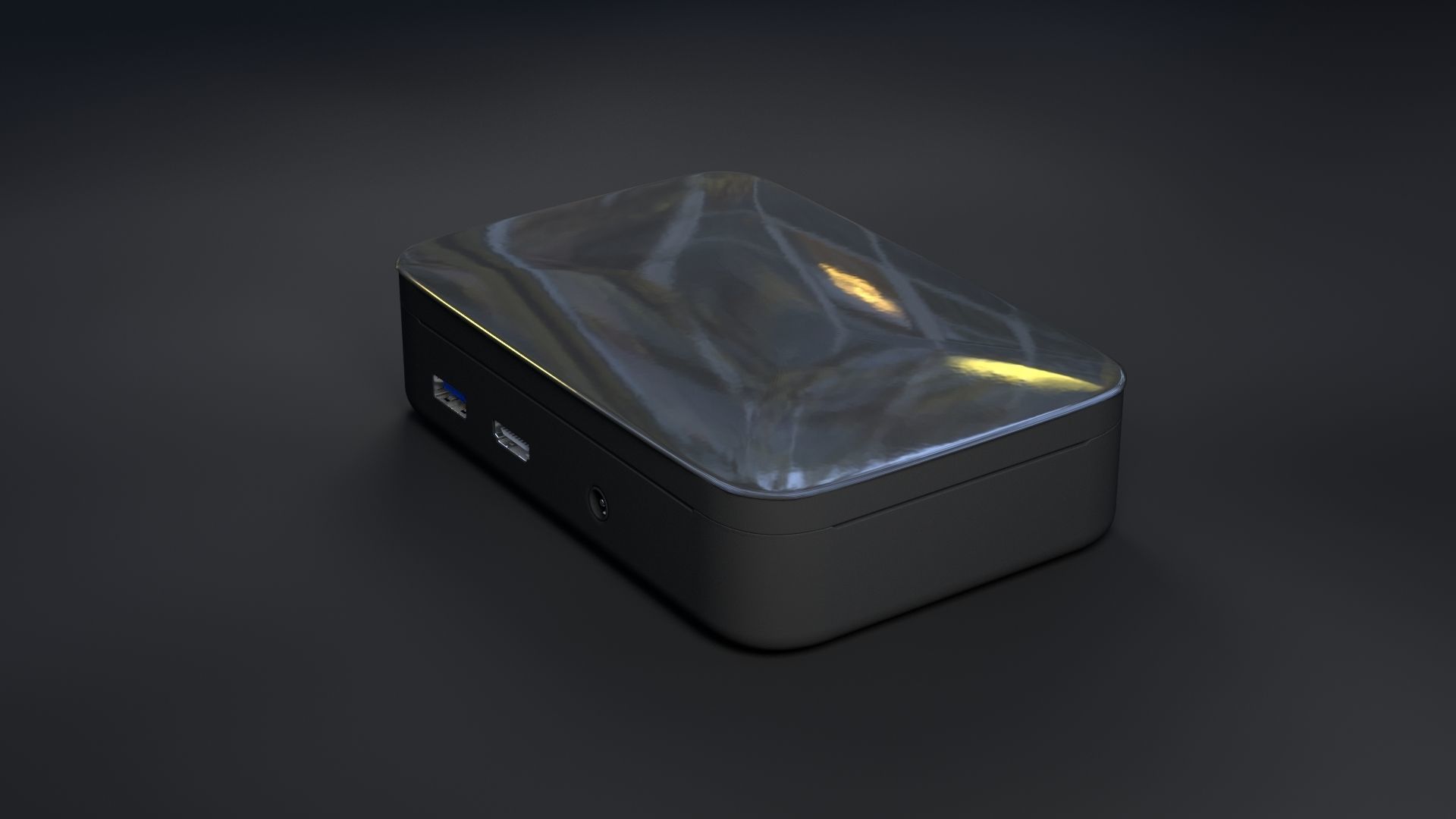 TV player 3D model_2