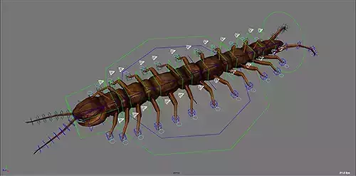 Centipede Rig with motion path Auto Animation