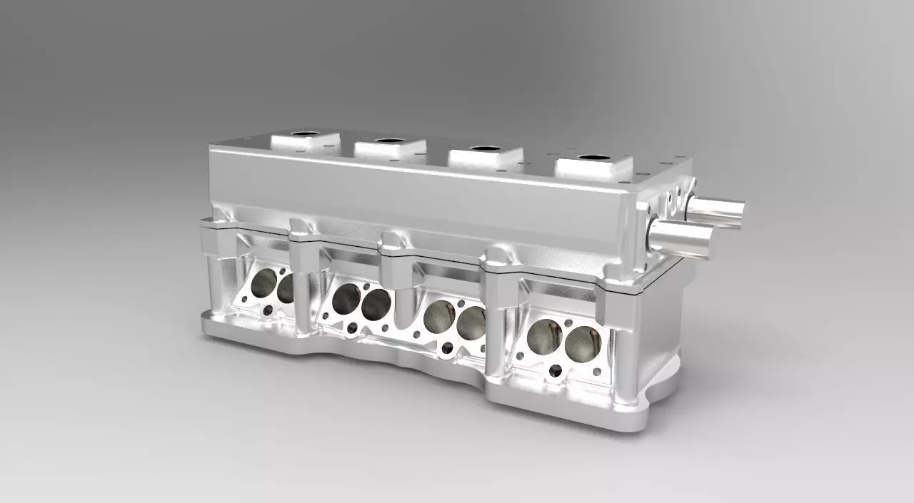 Complete race cylinder head Free 3D model_0