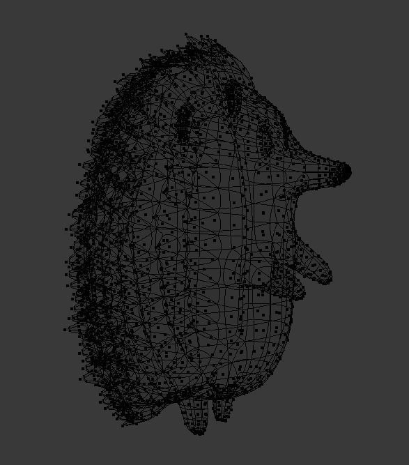 Hedgehog 3D model_7