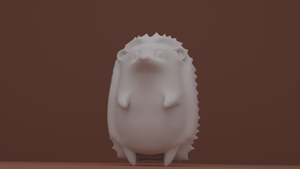Hedgehog 3D model_4