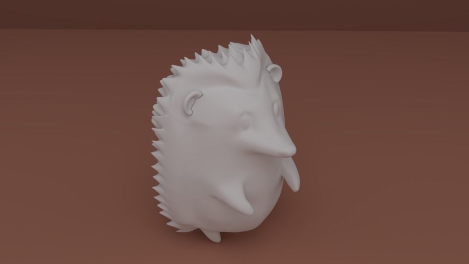 Hedgehog 3D model_3