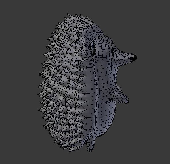 Hedgehog 3D model_6