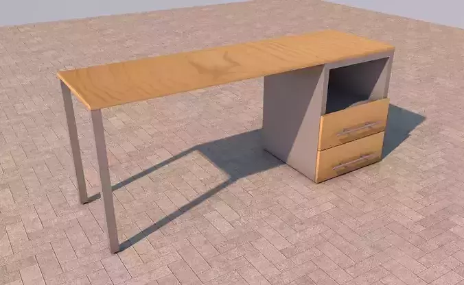 Table desk with two drawers