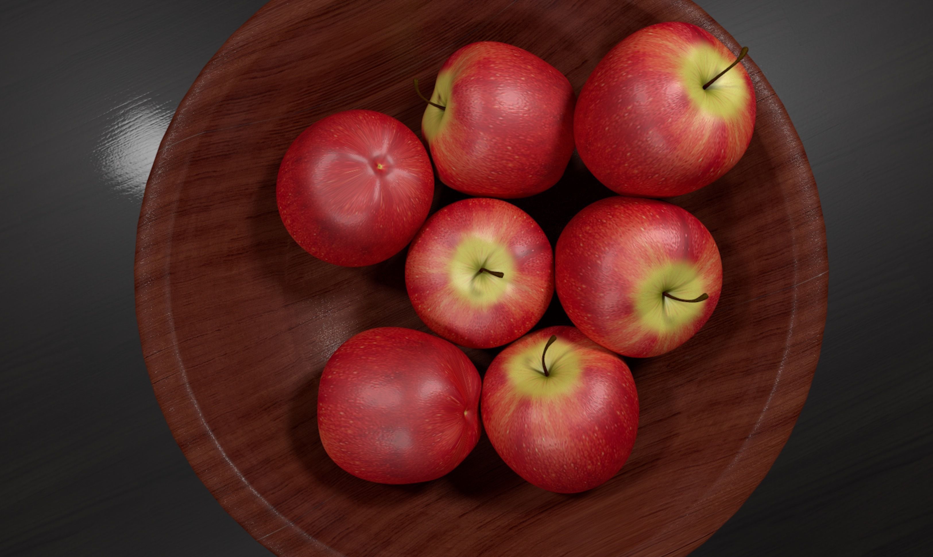 Bowl of Apples 3D model_3