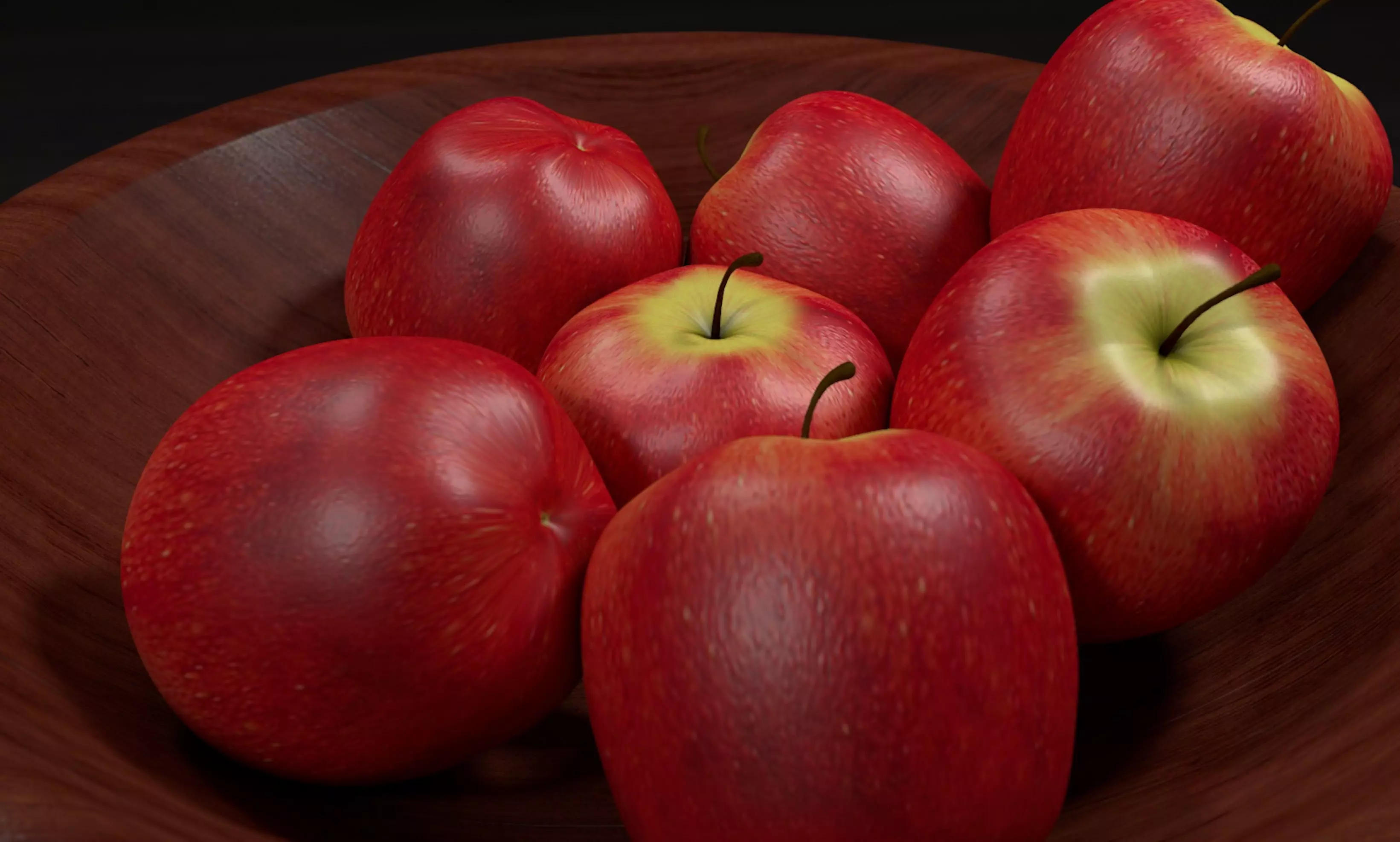 Bowl of Apples 3D model_0