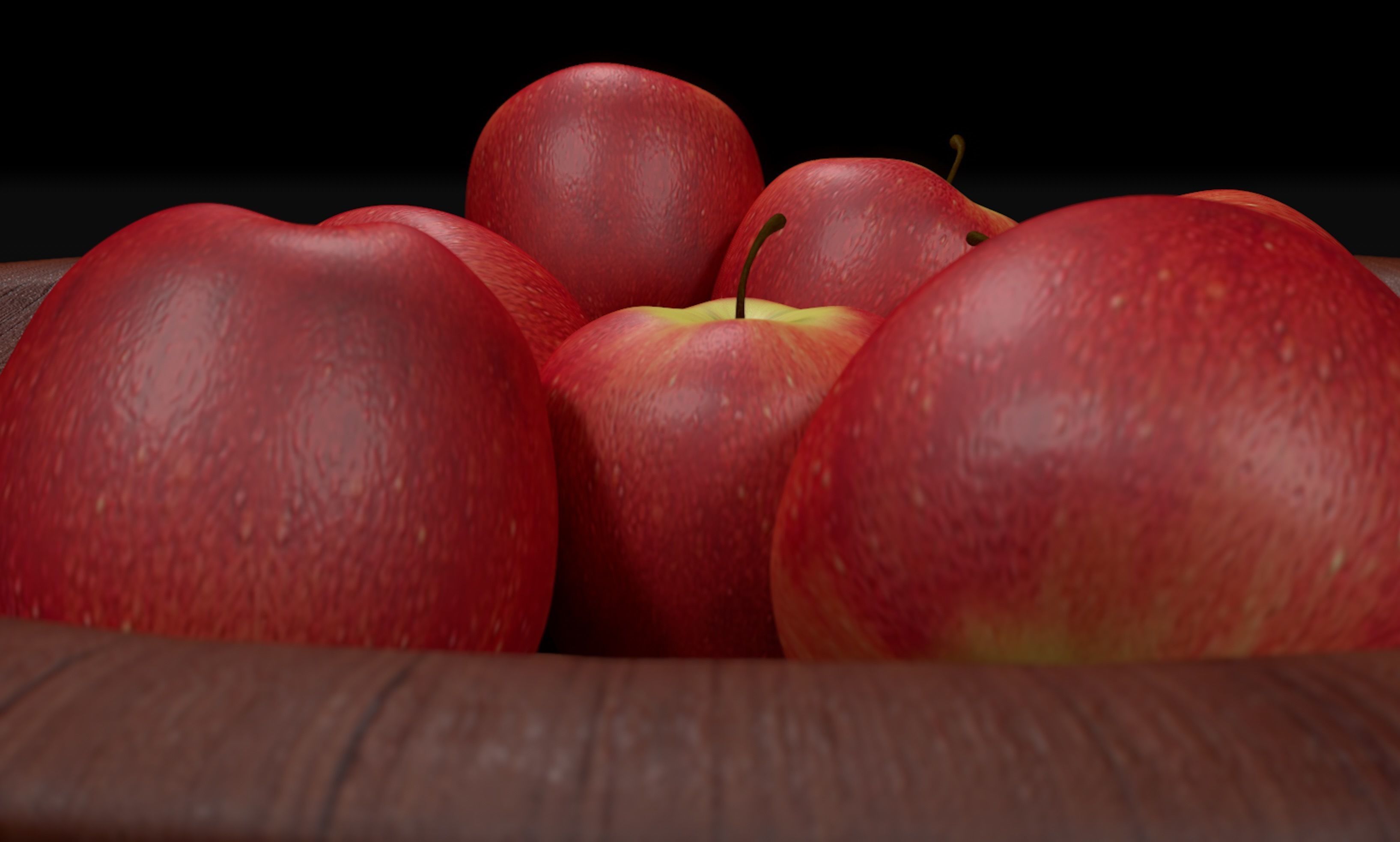 Bowl of Apples 3D model_4