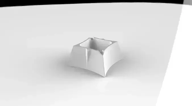 Ashtray chair with design Free 3D model