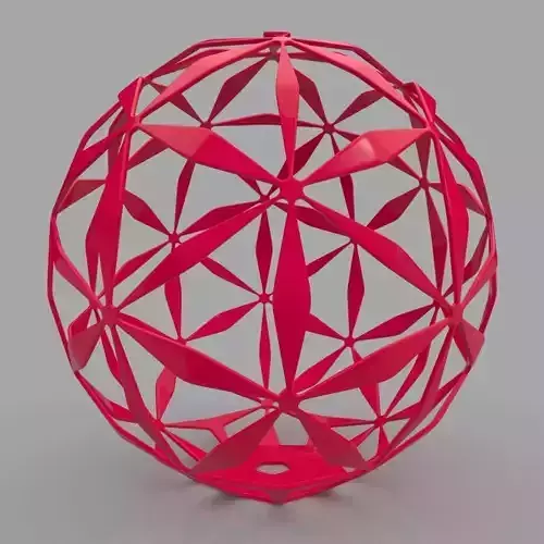 Daisy Ball Geometric Shape 3D Print Model