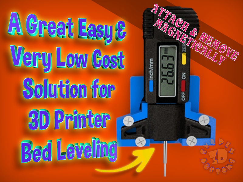 Easy and Low Cost Solution for 3D Bed Leveling 3D model 3D printable