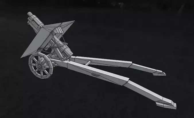 Howitzer Obice da 75 3D model