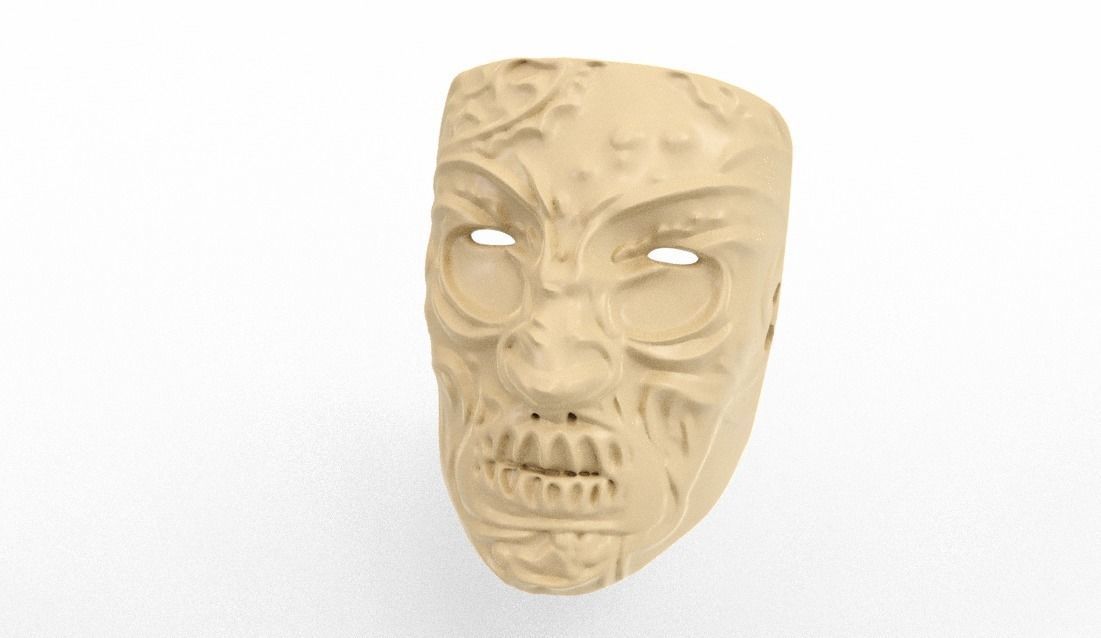 Halloween Mask 3D print model_4
