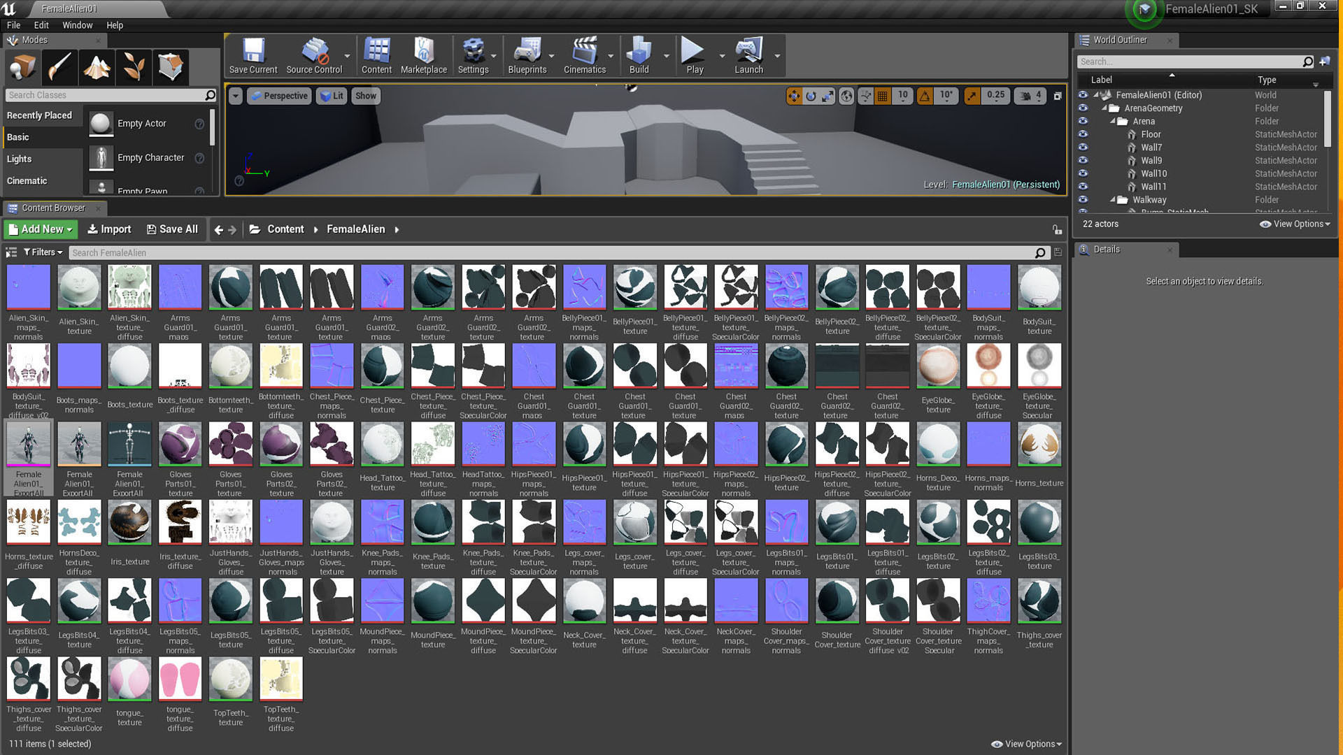 FemaleAlien01 UnrealEngine 3D model_16