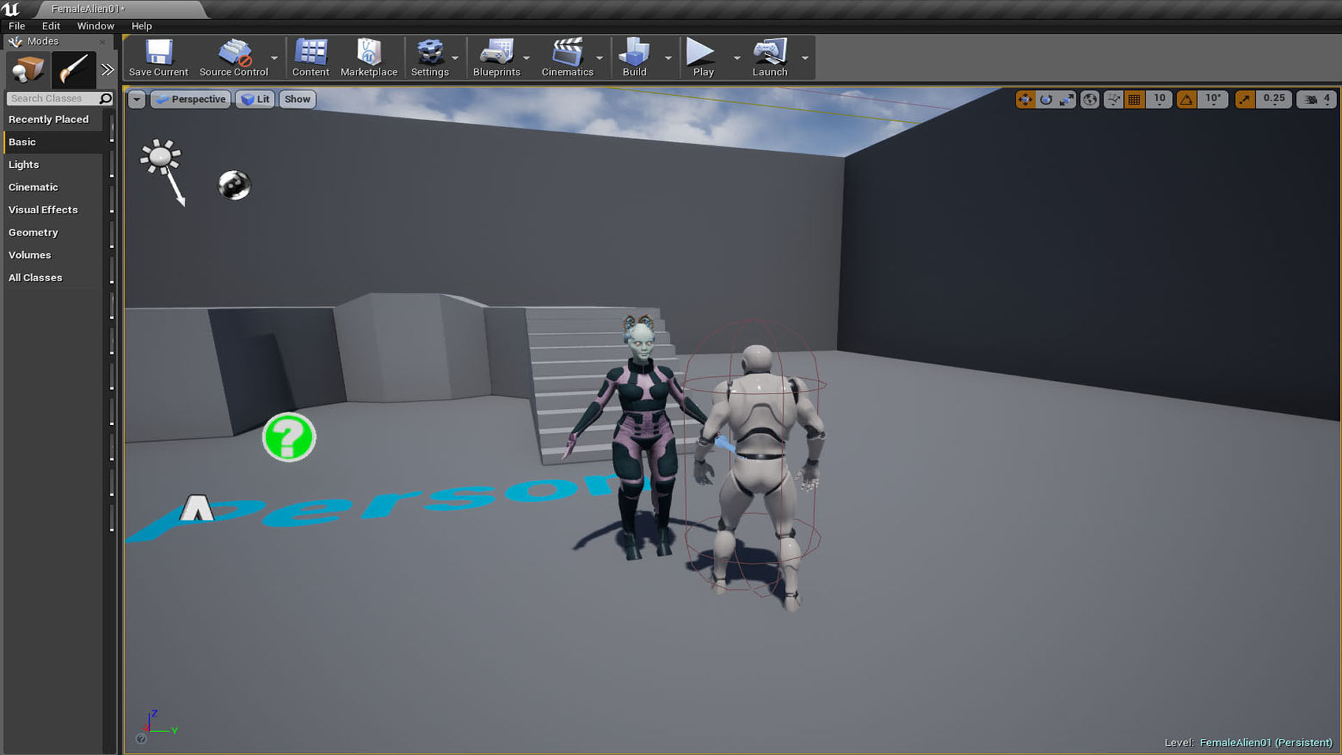 FemaleAlien01 UnrealEngine 3D model_12