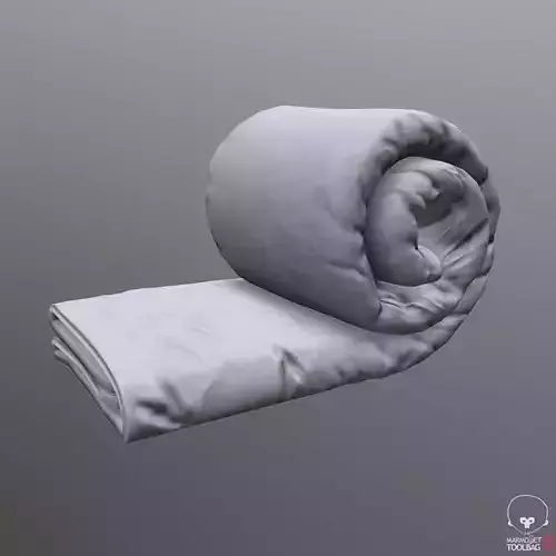 Bended Comforter Roll 3D model