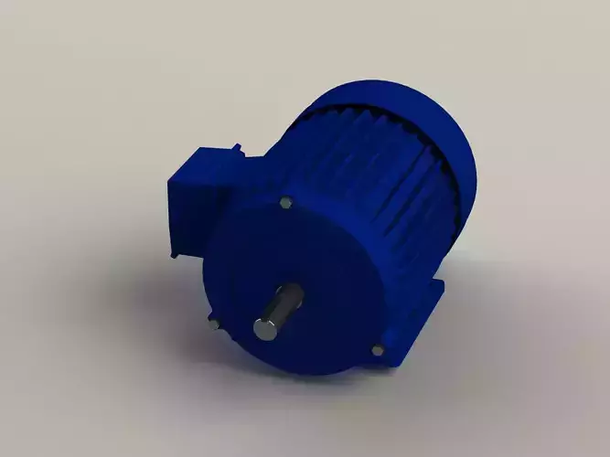 2 HP Motor Free 3D model