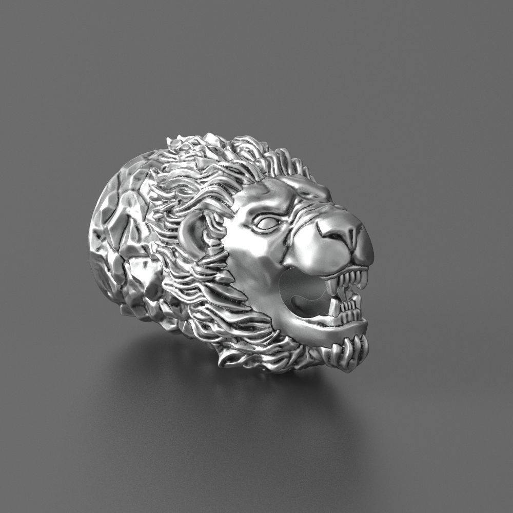 lion bracelet 3D print model_7