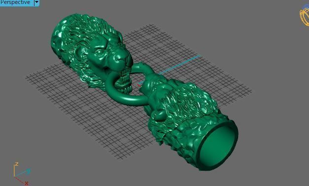 lion bracelet 3D print model_12