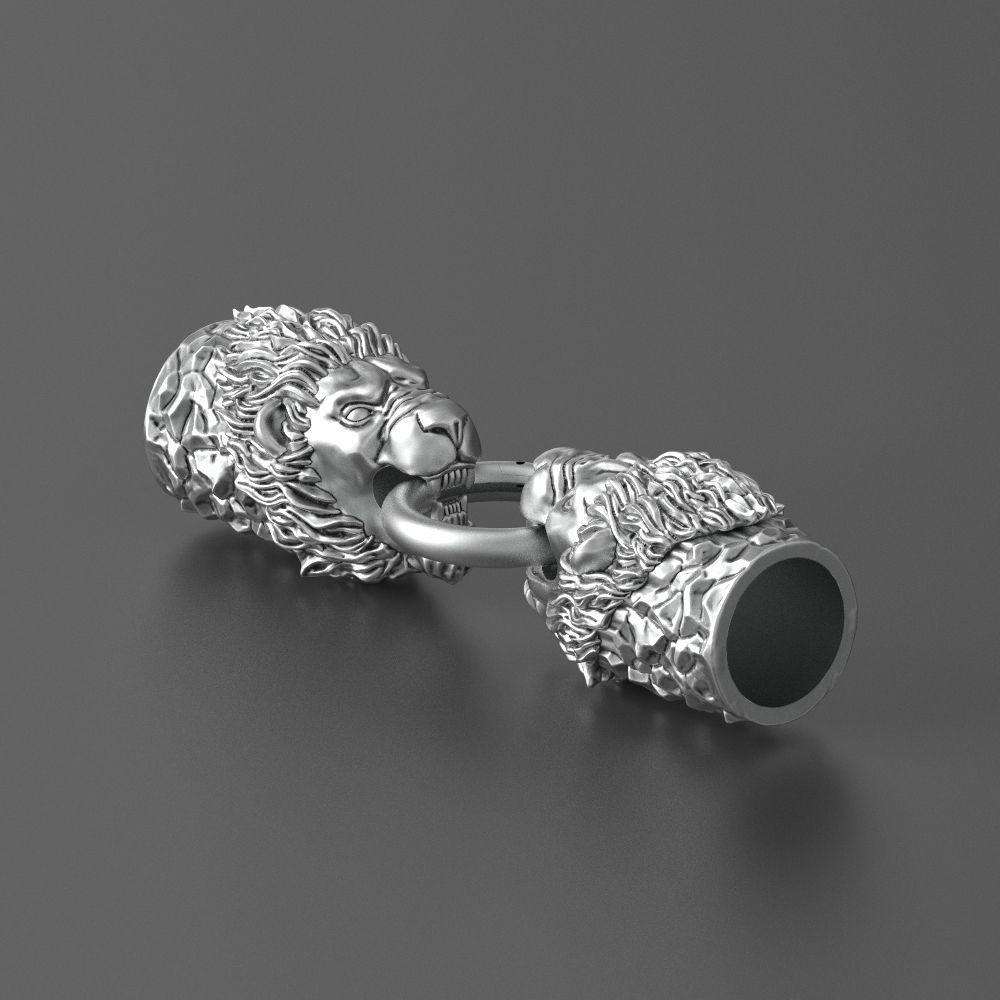 lion bracelet 3D print model_2