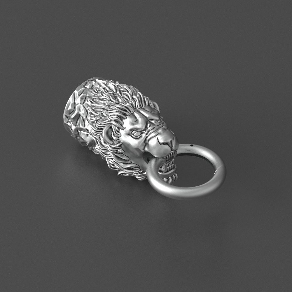 lion bracelet 3D print model_6