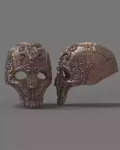 Masked two metal skulls