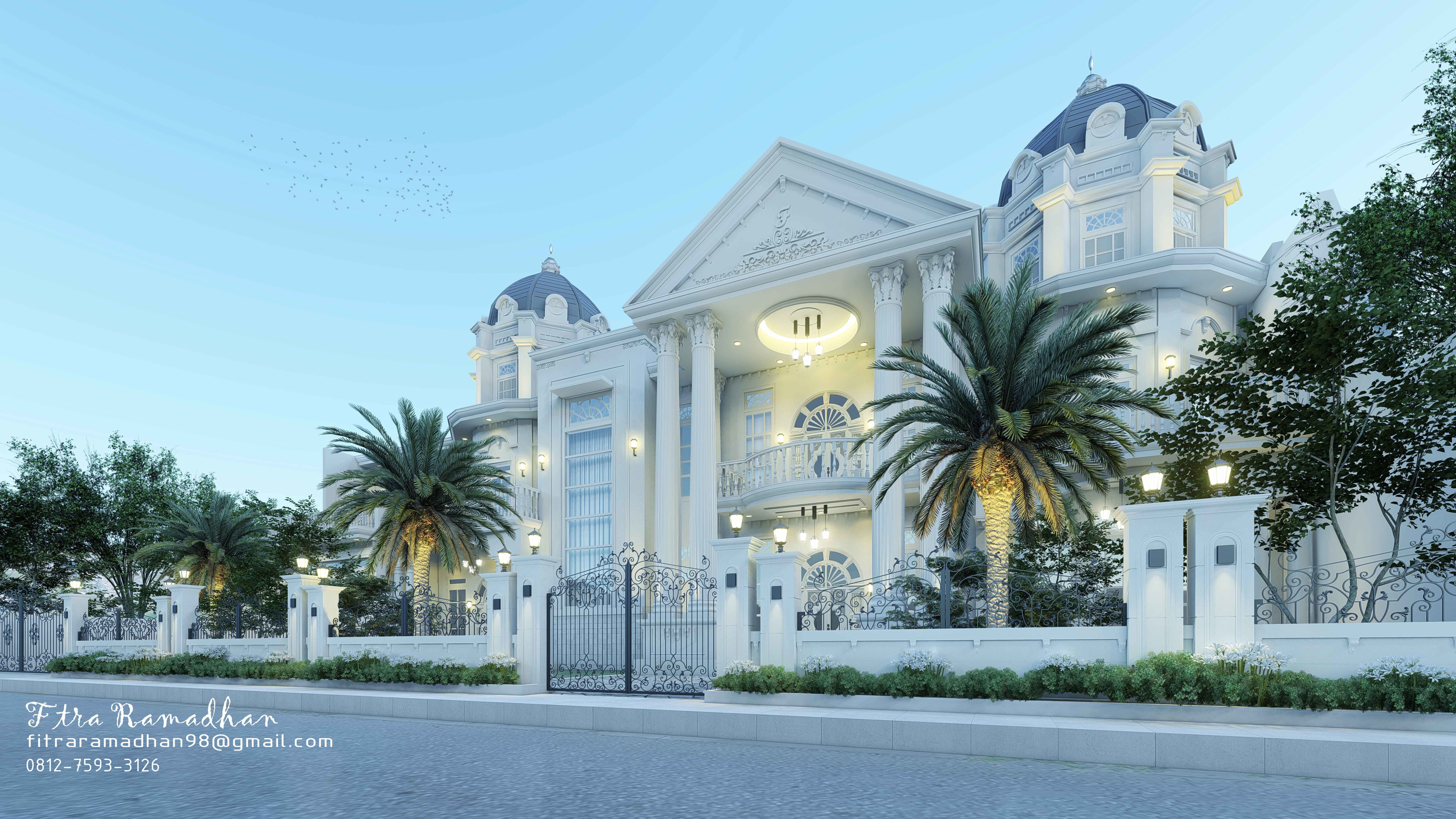 Luxury classic house 3D model_4