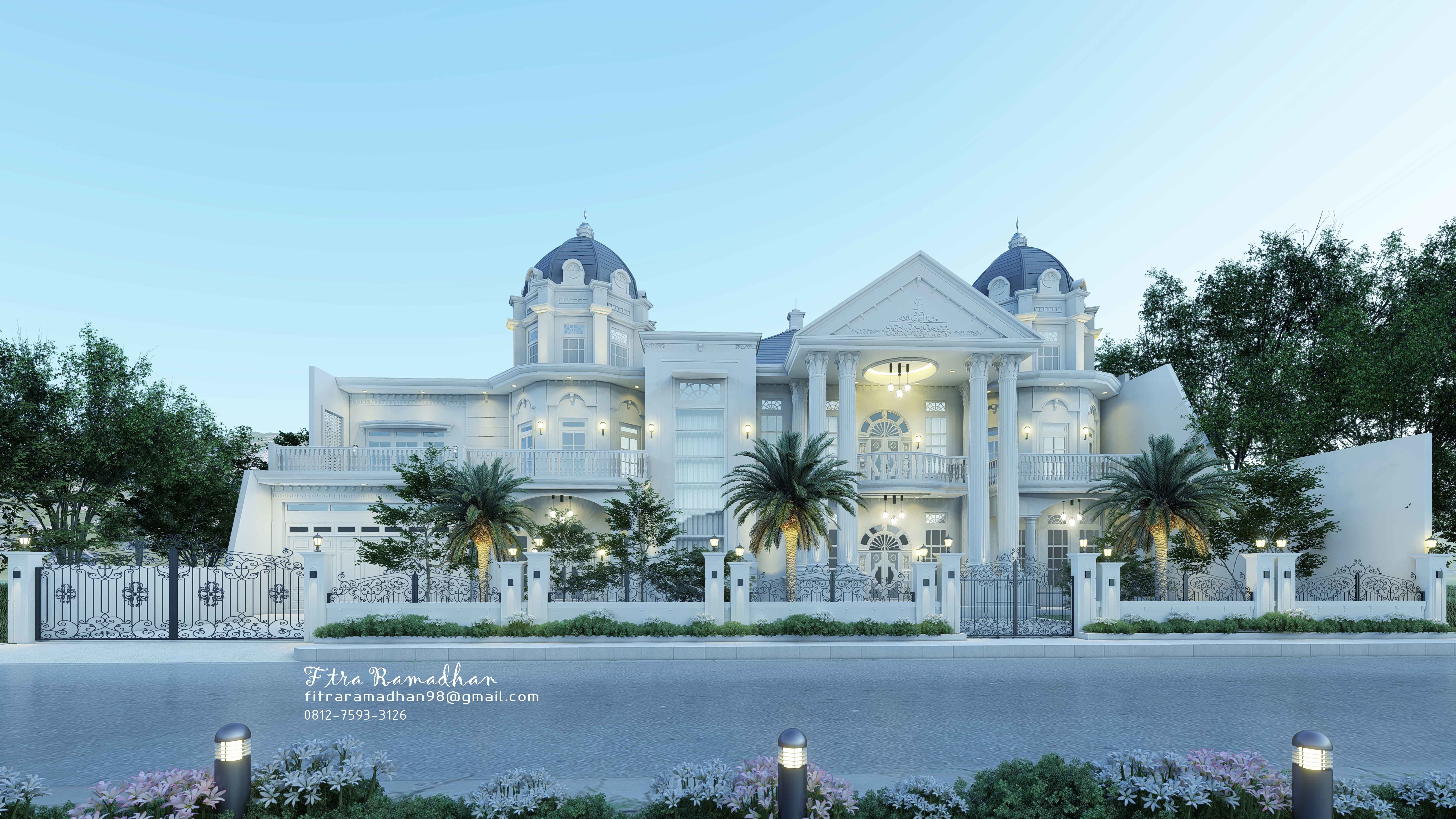Luxury classic house 3D model_3