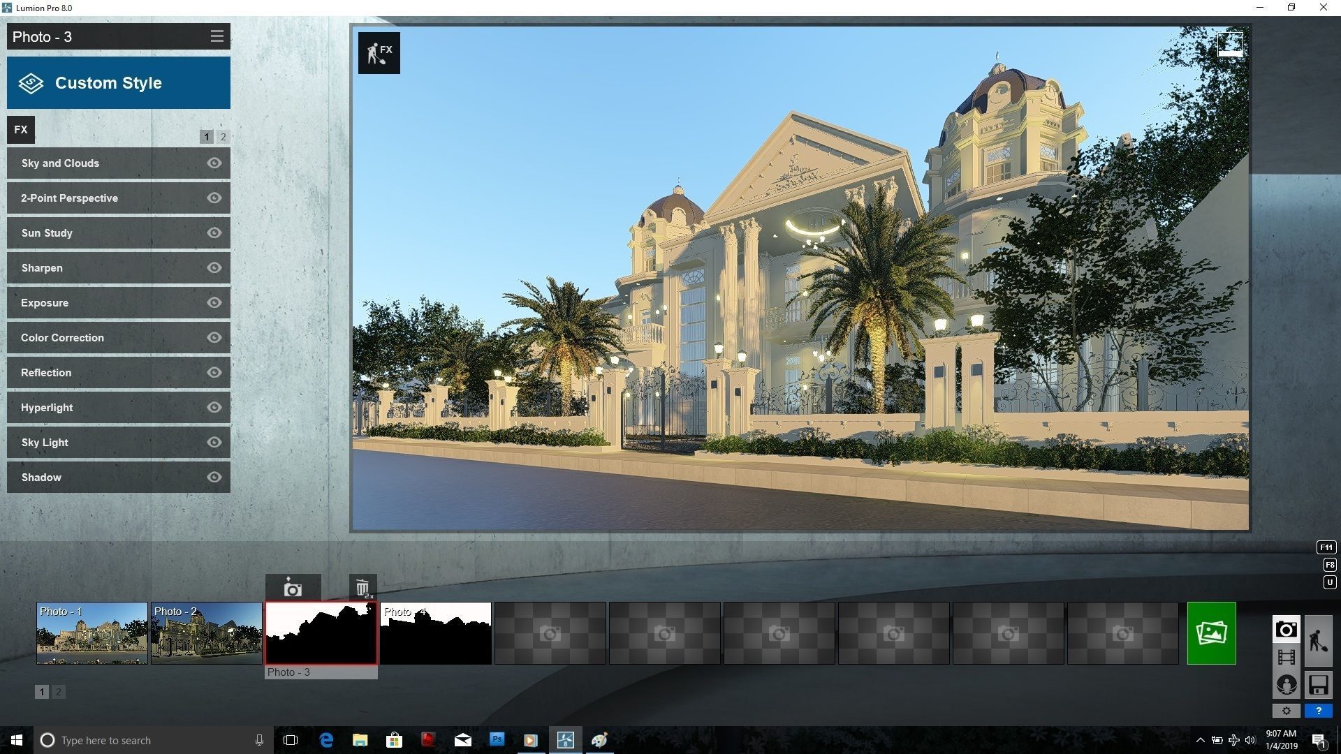 Luxury classic house 3D model_11