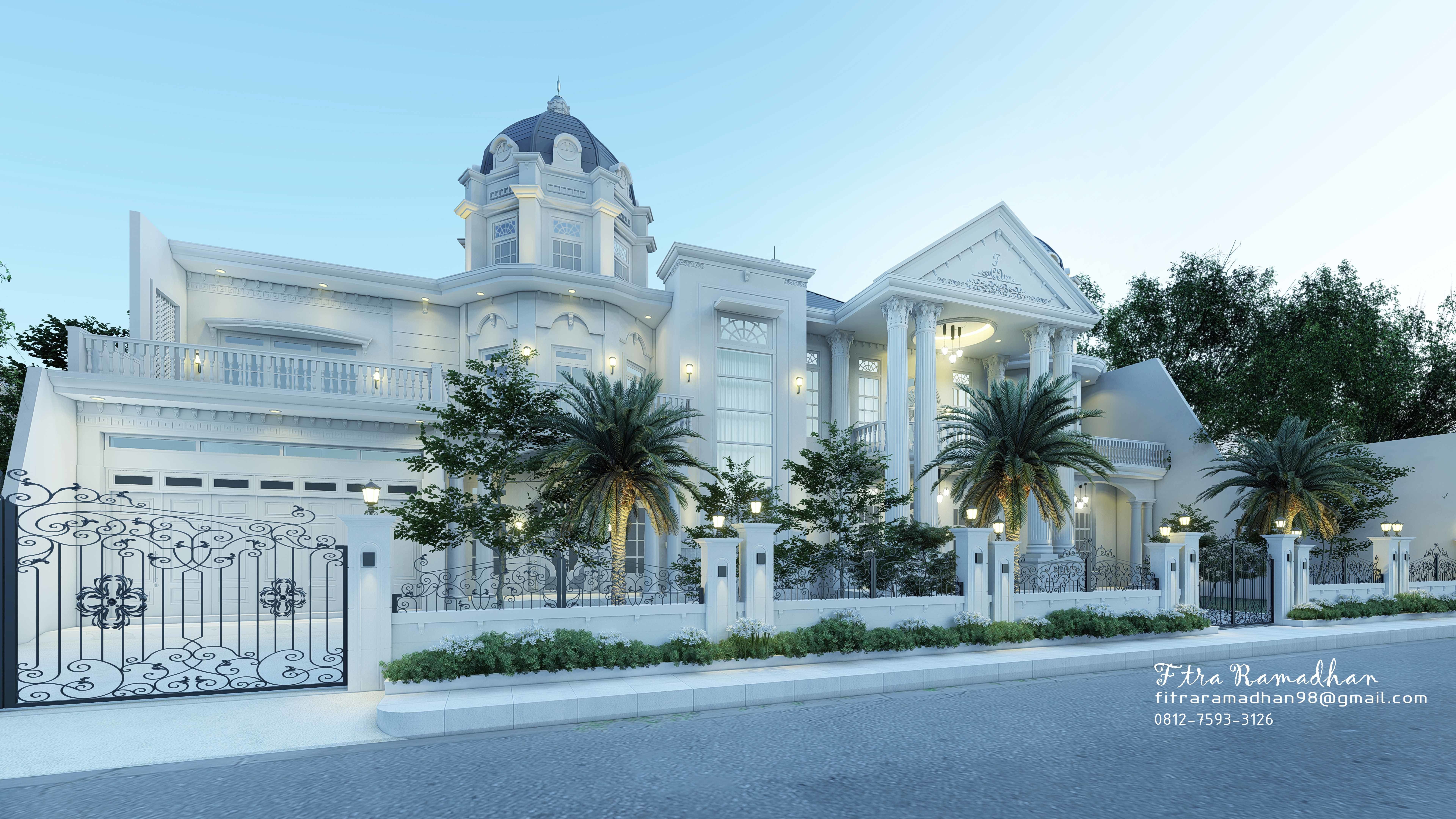 Luxury classic house 3D model_5