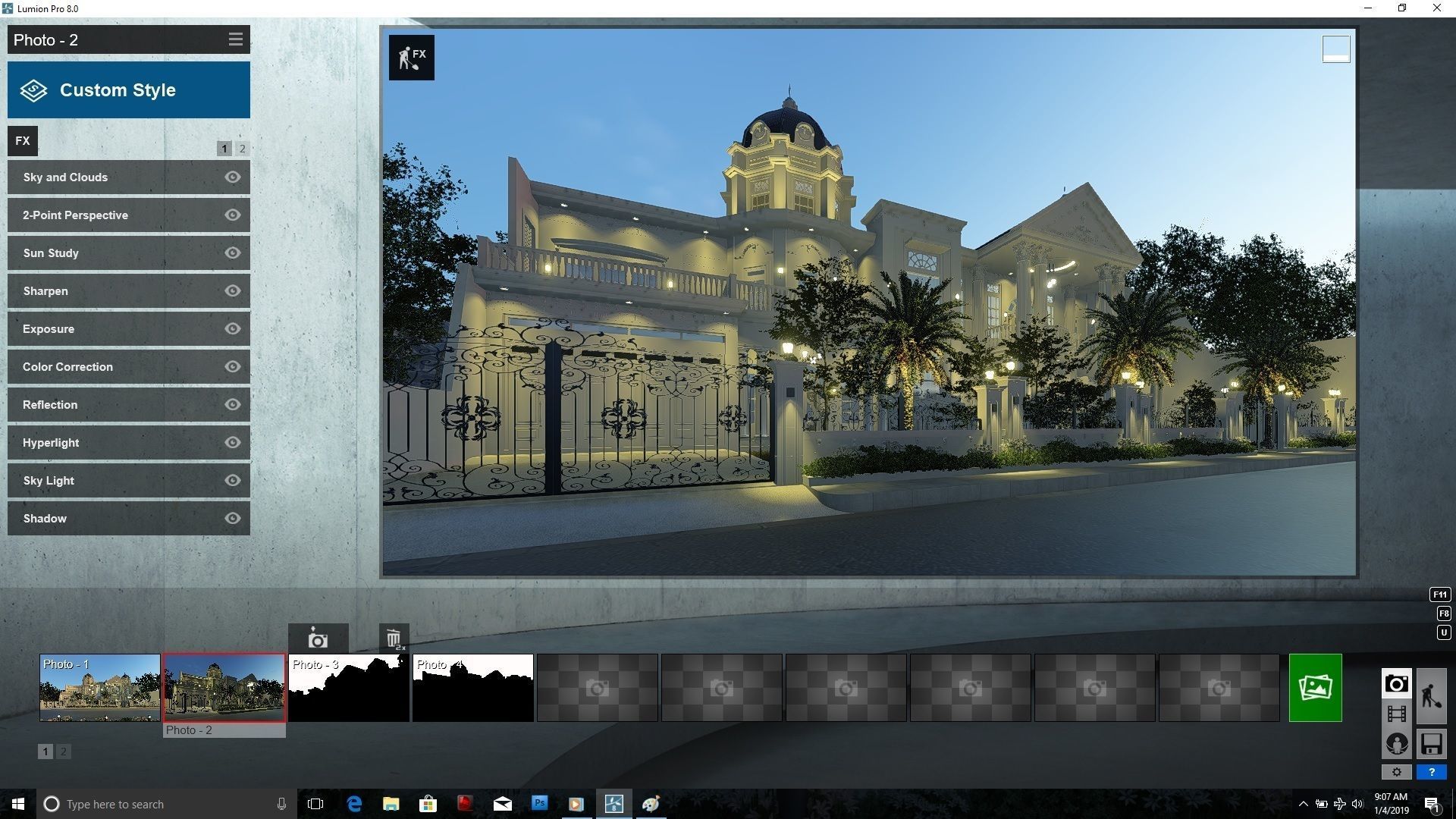 Luxury classic house 3D model_14