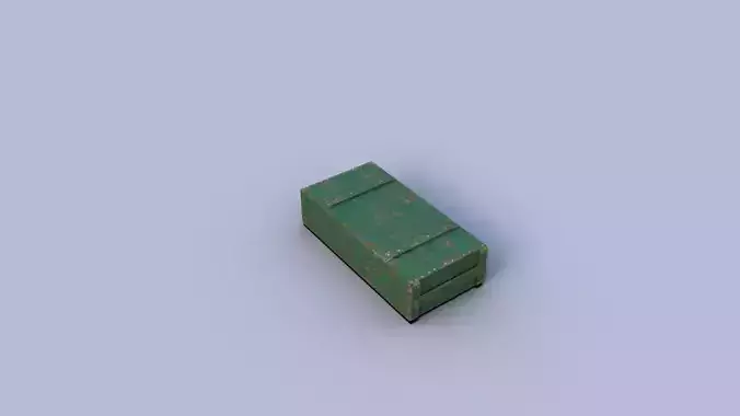 Ammo Box Low-poly 3D model