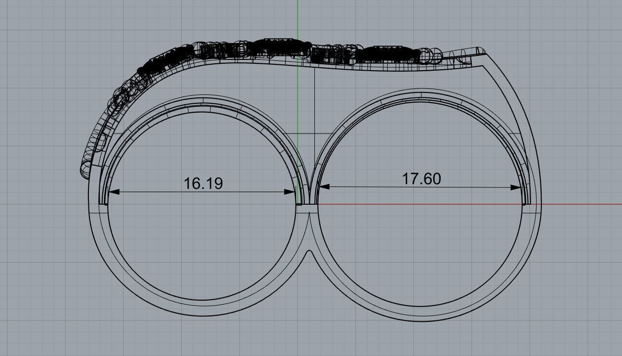 DoubleRing 3dm AND STL 3d model for 3d printing 3D print model Free 3D print model_1