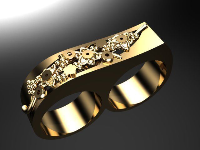 DoubleRing 3dm AND STL 3d model for 3d printing 3D print model Free 3D print model_3