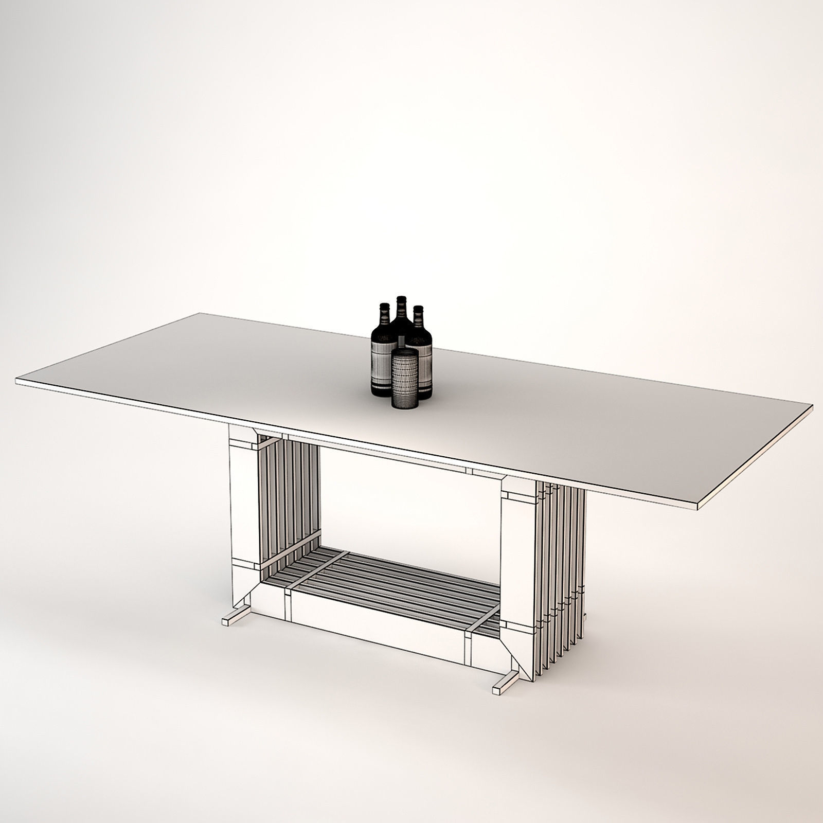 Andrew Martin Alexander Dining Table 3D model_4