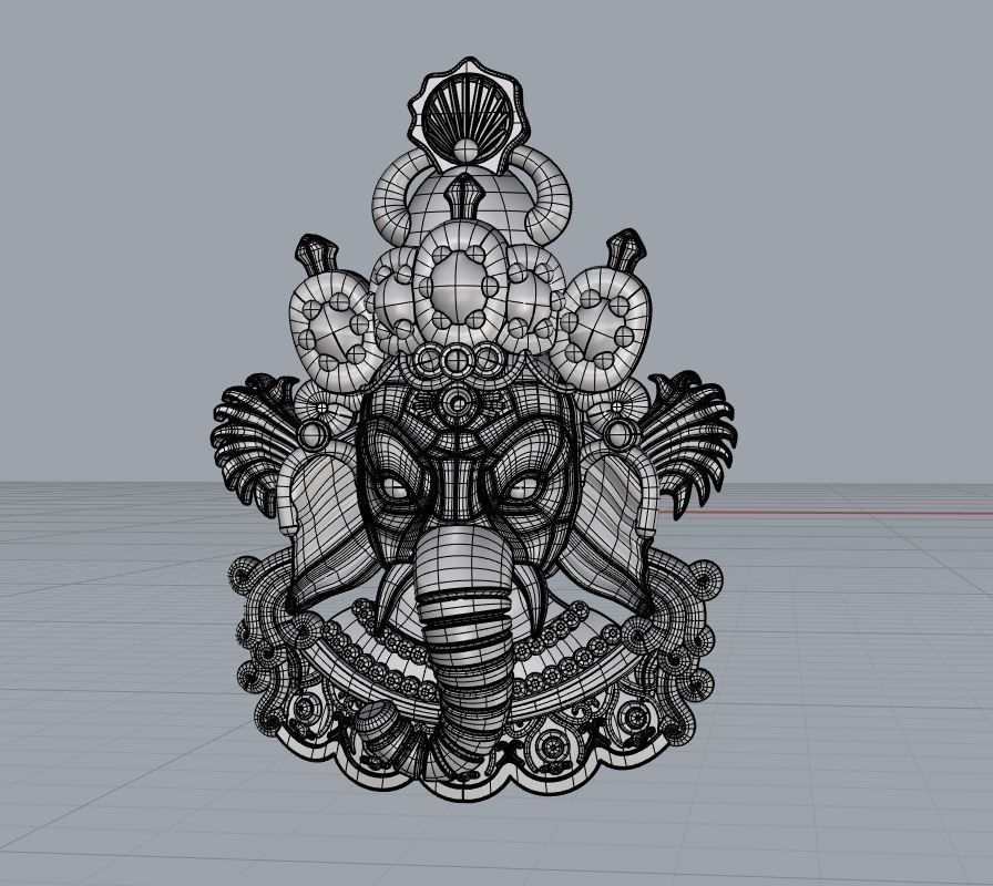 Buddha Elephant 3dm Mesh AND STL for 3d printing 3D print model_2