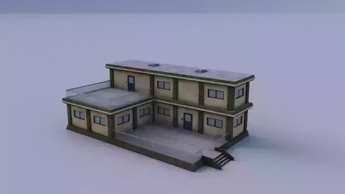 Armory 01 Low-poly 3D model