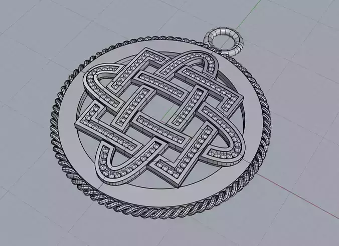 Pendant 3dm Mesh AND STL 3d model for 3d printing 