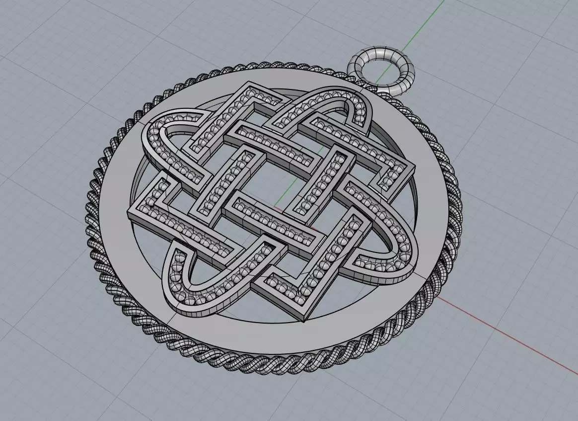 Pendant 3dm Mesh AND STL 3d model for 3d printing 3D print model_0