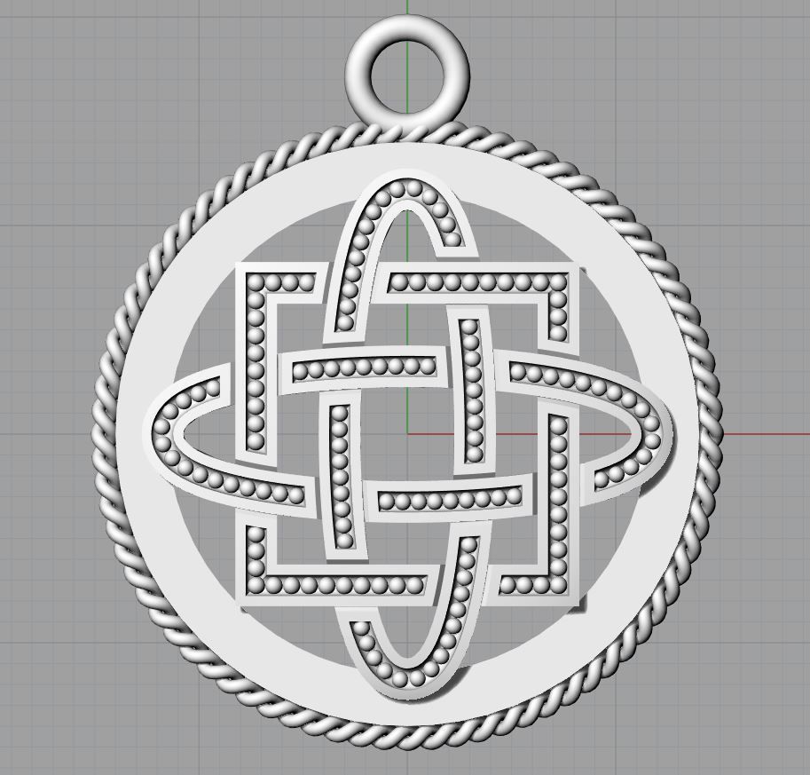 Pendant 3dm Mesh AND STL 3d model for 3d printing 3D print model_1