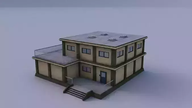 Armory 02 Low-poly 3D model