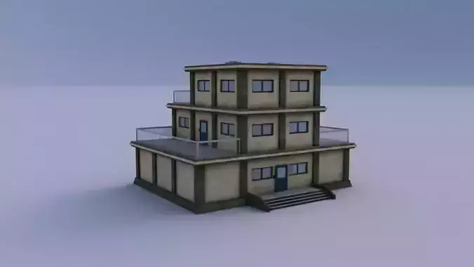 Armory 03 Low-poly 3D model