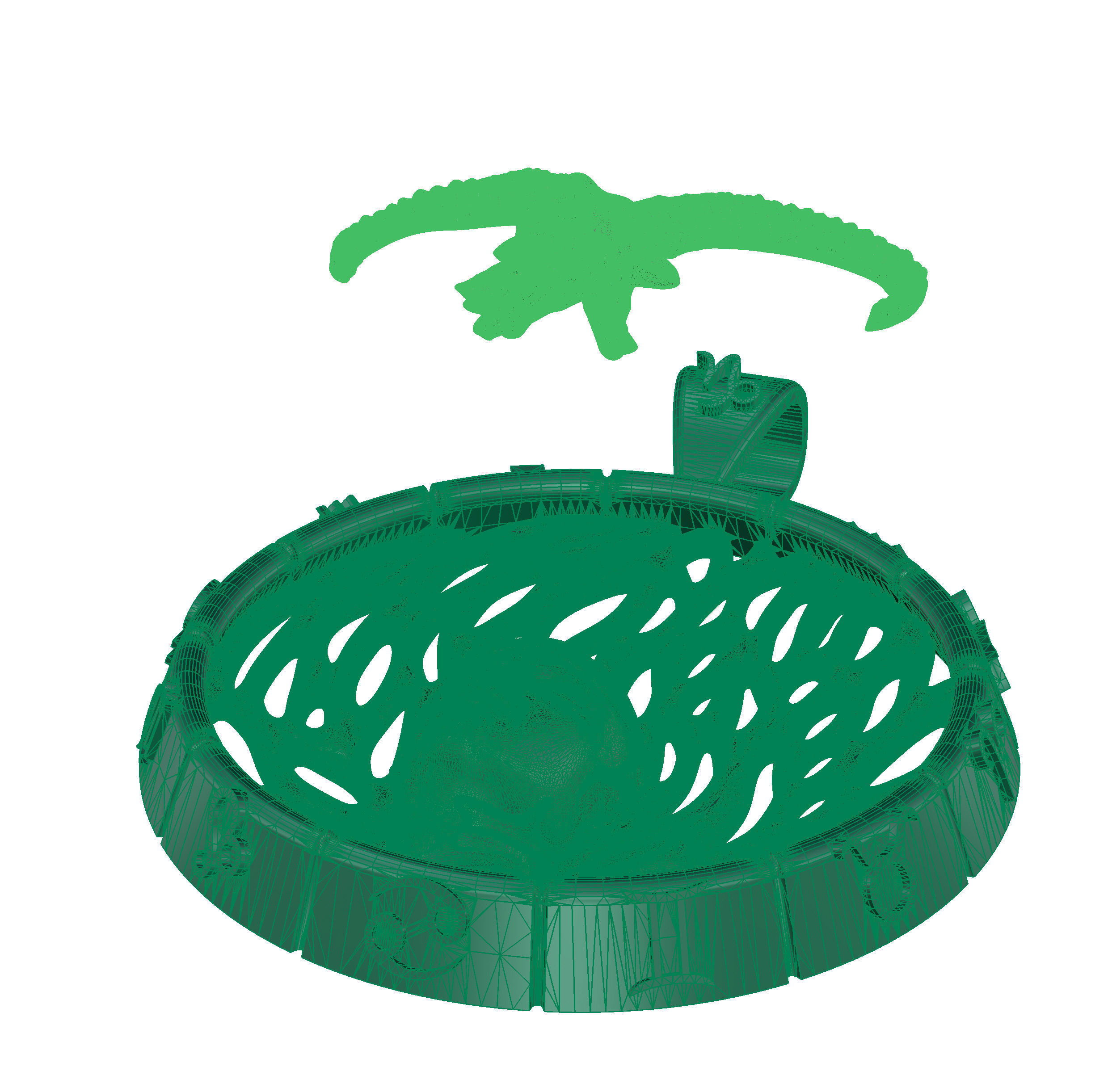 Pendant Capricorn zodiac sign 3D print model_10