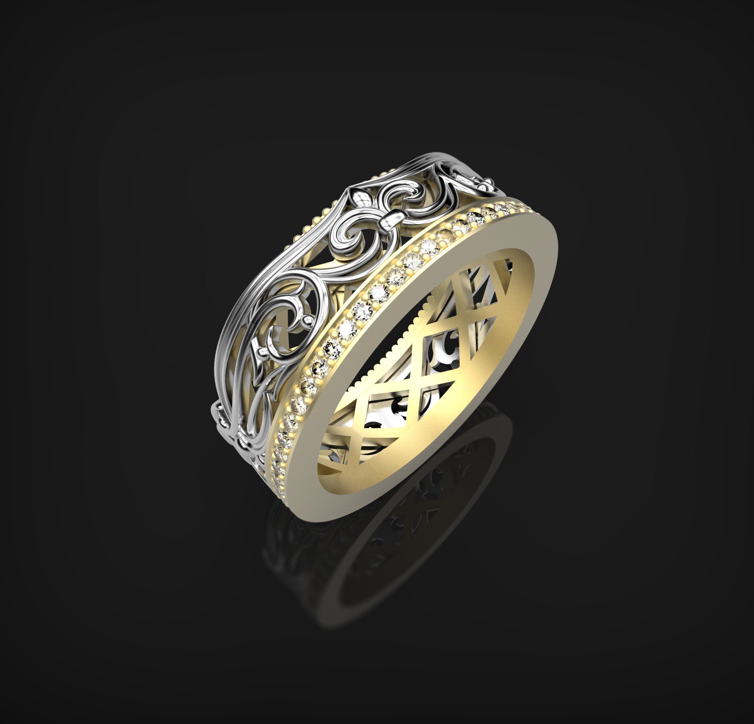Pack of miscellaneous rings 3D Model Collection_6