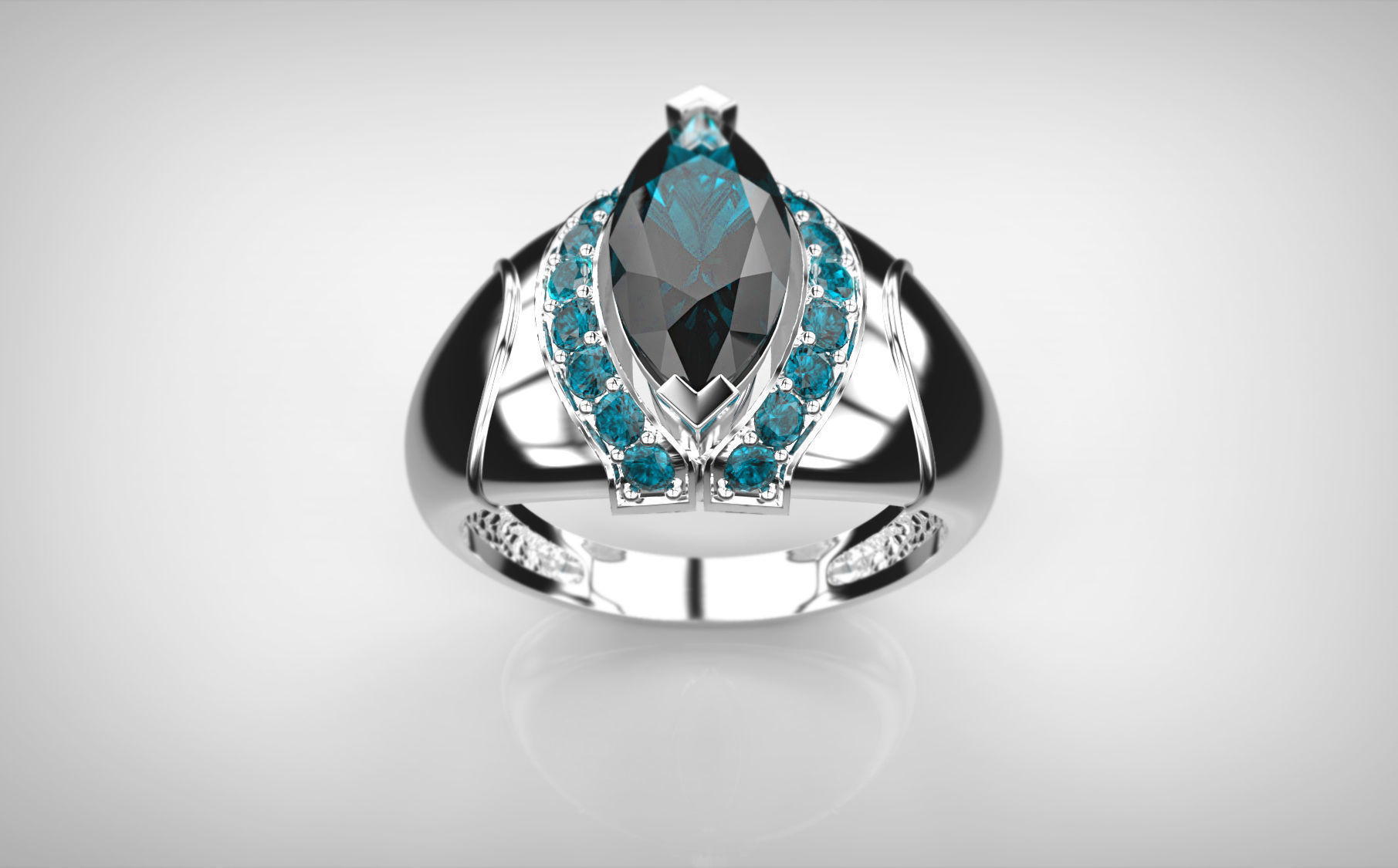 Pack of miscellaneous rings 3D Model Collection_5