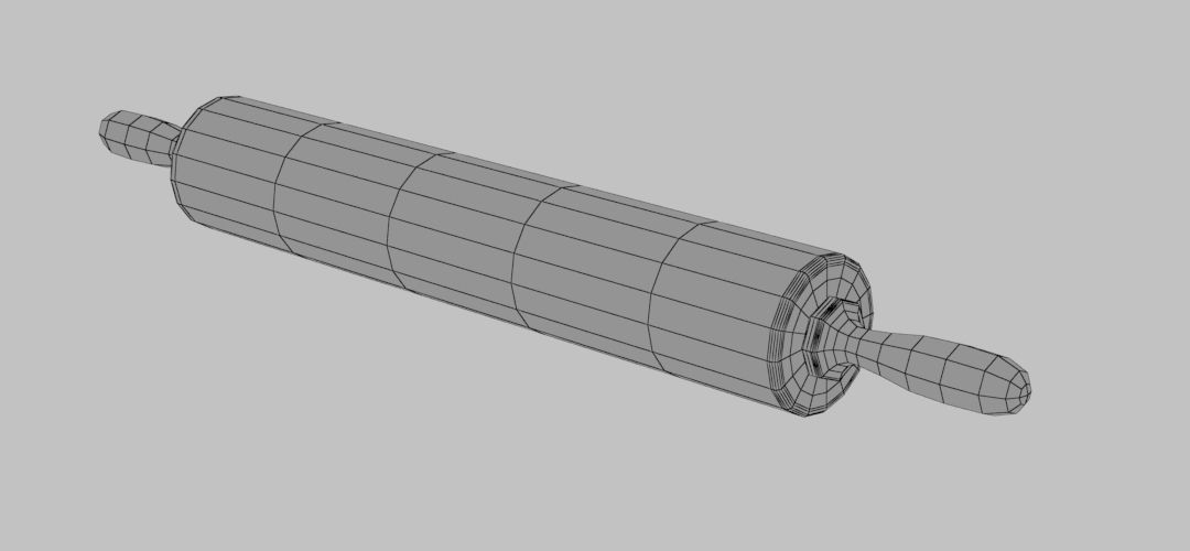 rolling pin 3D model_4